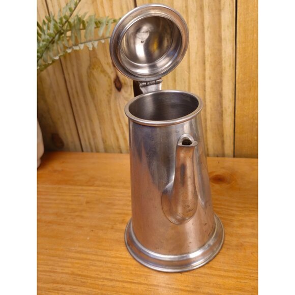 Vintage Kirk Stieff Pewter Coffee Pot and Matching Creamer - Picture 13 of 16